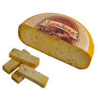 Сир Гауда молодий коров’ячий з грецьким горіхом 50% Ландана Landana walnoot