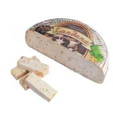 Сир гауда молодий козячий з фенугреком та коріандром 50% Ландана Landana