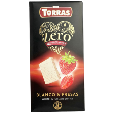 Шоколад білий без цукру з полуницею White & Strawberry Torras 125 g