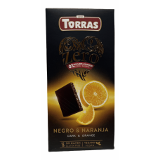 Шоколад темний без цукру з апельсином Dark & Orange Fondant Torras 125g