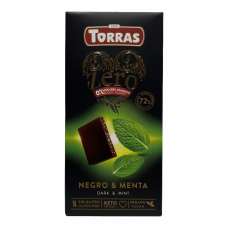 Шоколад темний без цукру з м’ятою 72% Dark & Mint Torras 100 g