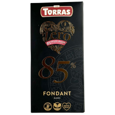 Шоколад чорний без цукру 85% Dark Chocolate Torras 100g