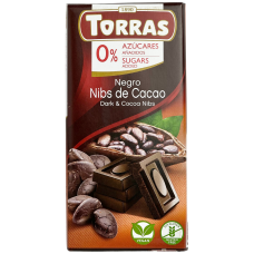Шоколад темний з зернами какао Dark & Cocoa Nibs Torras 75g
