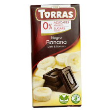 Шоколад темний без цукру з бананом Dark & Banana Torras 75g