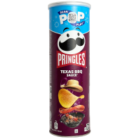 Картопляні чіпси Pringles Texas BBQ sauce зі смаком техаського соусу барбекю 165g