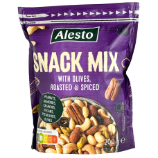 Мікс горіхів з оливками Snack Mix Alesto 200g