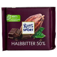 Шоколад Ritter Sport Halbbitter темний 50% какао 100g