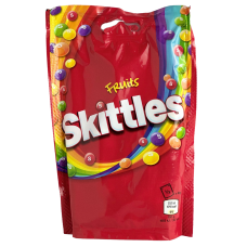 Жувальні цукерки з фруктовим смаком Fruits Skittles 136g