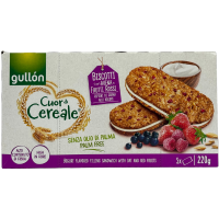 Цільнозернове печиво з ягодами та йогуртом 5 порцій Gullon 220g