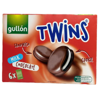 Шоколадне печиво з молочною начинкою в шоколаді Twins Gullon 252g