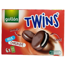 Шоколадне печиво з молочною начинкою в шоколаді Twins Gullon 252g