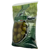 Оливки зелені гіганти з кісточкою Olive Verdi Dolci Giganti Vittoria 850g