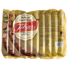 Сосиски з курятини та індика Wurstel con pollo e tacchino Tobias 12 штук