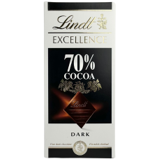 Шоколад чорний 70% Lindt Excellence Dark 100g