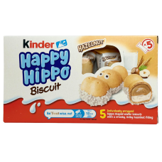 Батончики Kinder Happy Hippo з горіховим кремом 5 штук Ferrero