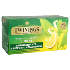 Чай в пакетиках зелений з лимоном Green Tea & Lemon Twinings 25 штук