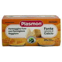 Дитяче пюре плавлений сир з сиром пармезан Plasmon Formaggino Fuso e Parmigiano Reggiano від 4 місяців