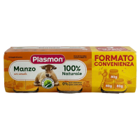 Дитяче пюре з яловичини Plasmon Manzo від 4 місяців 3*80g