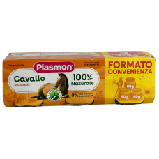 Дитяче пюре з м’яса конини Plasmon Cavallo від 6 місяців 3*80g