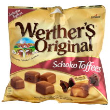М'яка Карамель в шоколаді Werther’s Original Schoko toffees Storck 180g