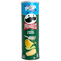 Картопляні чіпси Pringles Cheese&onion зі смаком сиру та цибулі 165g