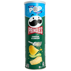 Картопляні чіпси Pringles Cheese&onion зі смаком сиру та цибулі 165g