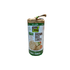 Хлібці рисові цільнозернові з чіа та кіноа Brown rise cakes with Chia&Quinoa rise UP! 120g