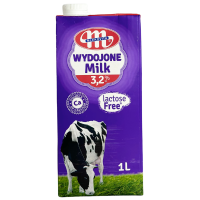 Молоко коров’яче без лактози 3.2% Wydojone Mleko Mlekovita 1l