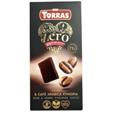 Шоколад темний без цукру з кавою Dark&Arabic Ethiopian Coffee Torras 100g