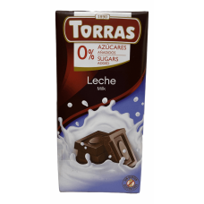 Шоколад молочний без цукру Milk Torras 75 g