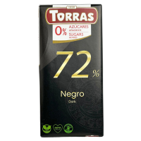 Шоколад чорний без цукру 72% Dark Torras 75g