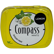 Драже освіжаючі Лимон без цукру Lemon Compass