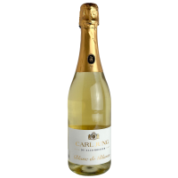 Вино безалкогольне ігристе сухе біле  Blanc de Blancs Carl Jung 0.75l