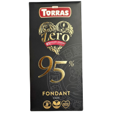Шоколад чорний без цукру 95%  Dark Fondant Torras 100 g