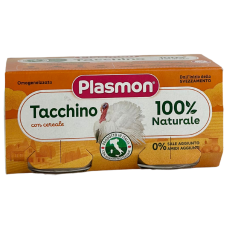 Дитяче пюре з індичатиною Plasmon Tacchino від 4 місяців 2*80g