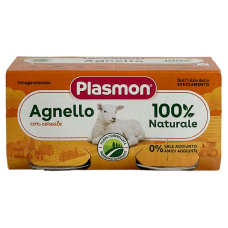 Дитяче пюре з м’яса баранини Plasmon Agnello від 4 місяців 2*80g