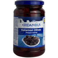 Оливки чорні з кісточкою Eridanous Kalamon Olives 360g