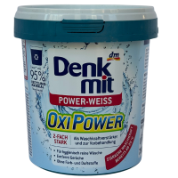 Порошок-плямовивідник для білих речей Denk mit Power-weiss Oxi Power 750g