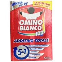 Плямовивідник порошок для білих речей 5в1 Additivo Totale Omino Bianco 500g