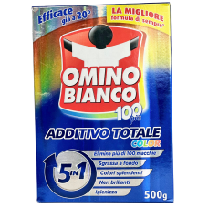 Плямовивідник порошок для кольорових речей 5в1 Additivo Totale Color Omino Bianco 500g