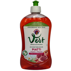 Засіб для миття посуду гранат і ромашка Piatti Vert ecodetergente Chante clair 500ml