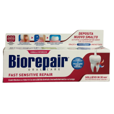 Зубна паста швидке позбавлення чутливості Fast sensitive repair Biorepair 75ml