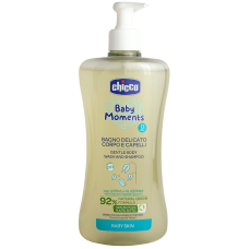 Гель для душу і шампунь делікатний з вівсом Bagno Delicato Corpo e Capelli 0 m+ Chicco 200ml