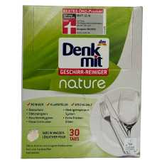 Таблетки для посудомийної машини органічні Denk mit Geschirr-Reinger nature 30 tabs 577.5g