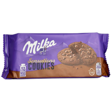 Печиво шоколадне з рідкою шоколадною начинкою Sensation Cookie Milka 156 g
