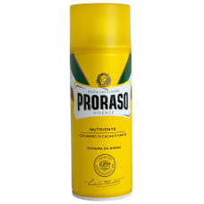 Піна для бриття з маслом какао і каріте Pelli secche con burdo di cacao e karite Proraso 400ml