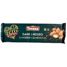 Шоколад чорний з мигдалем без цукру Torras 250g