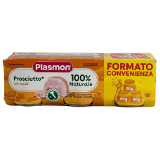 Дитяче пюре з прошутто Plasmon Prosciutto від 4 місяців 3*80g