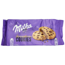 Печиво з рідкою шоколадною начинкою Sensations Cookie Milka 156 g