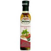 Олія оливкова з базиліком та перцем чілі Olio Extra Vergine di Oliva Srodziemnorskie Smaki Monini 250ml